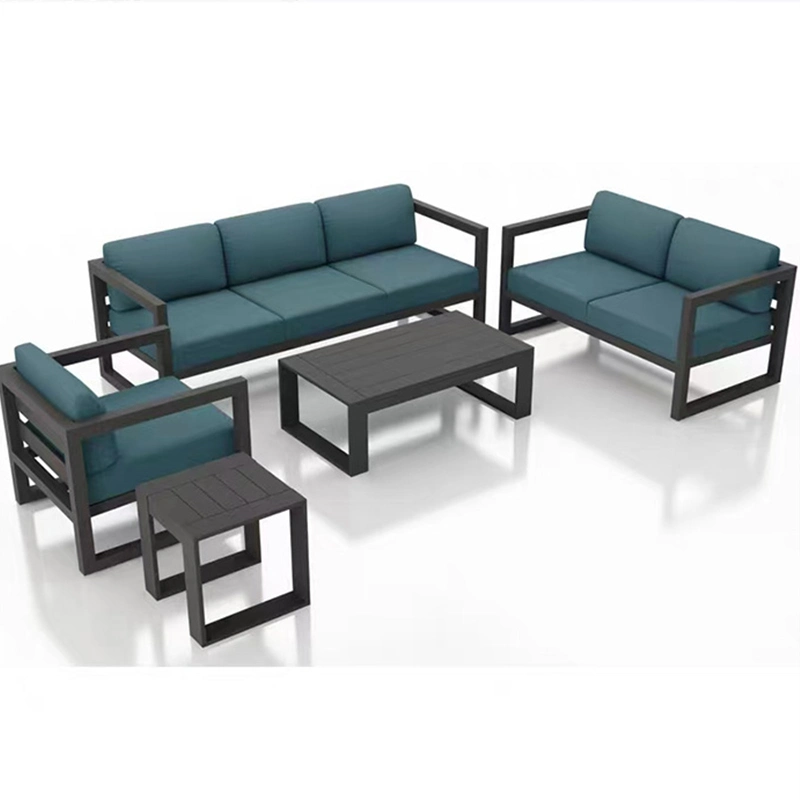 All Weather Outdoor Luxury Aluminum Furniture Modular Resort Patio Garden Sofa Set