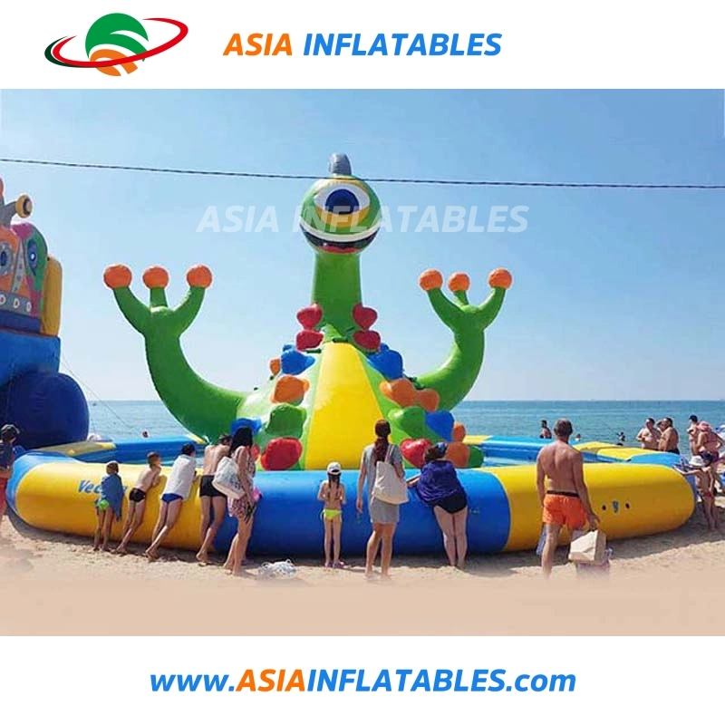 Candy Theme Amusement Inflatable Water Park with Slide Pool