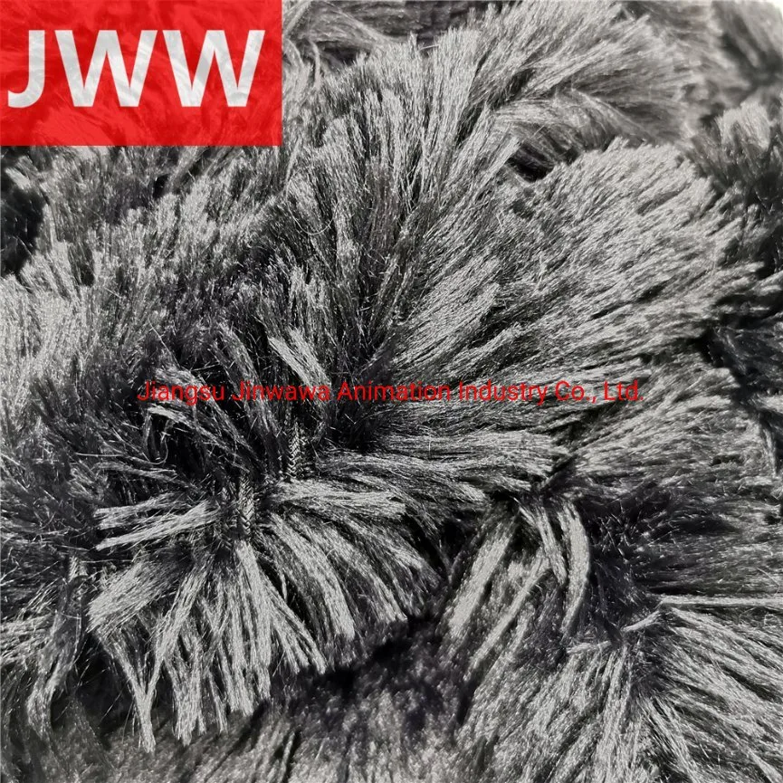 China Manufacturer Wholesale/Supplier High quality/High cost performance  Luxury Long Pile PV Plush Korean Polyester Faux Fur Fabrics