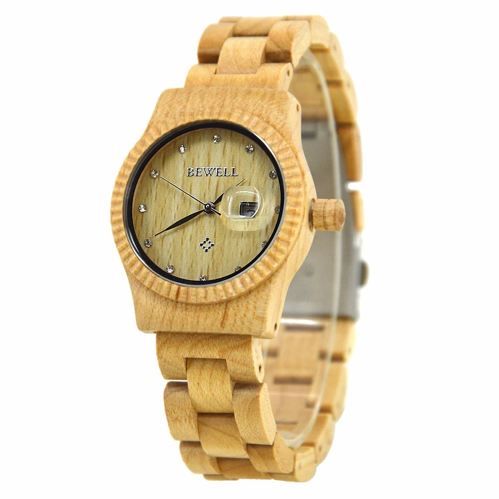 ساعة يد ترويجية ساعة يد طبيعية مصنوعة يدويًا من الخشب للرجال والنساء