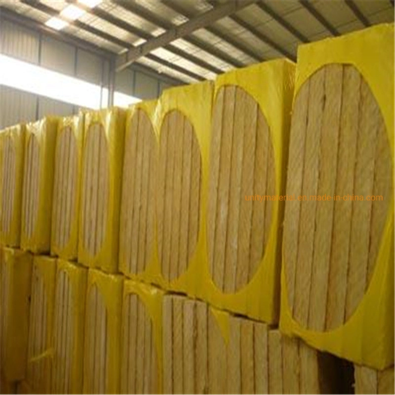 80 100 120 140 160 180kg/M3 Density Fire Flame Retardant Rockwool Mineral Rock Wool Board for Thermal Thermal Heat Insulation with Aluminum Al Foil