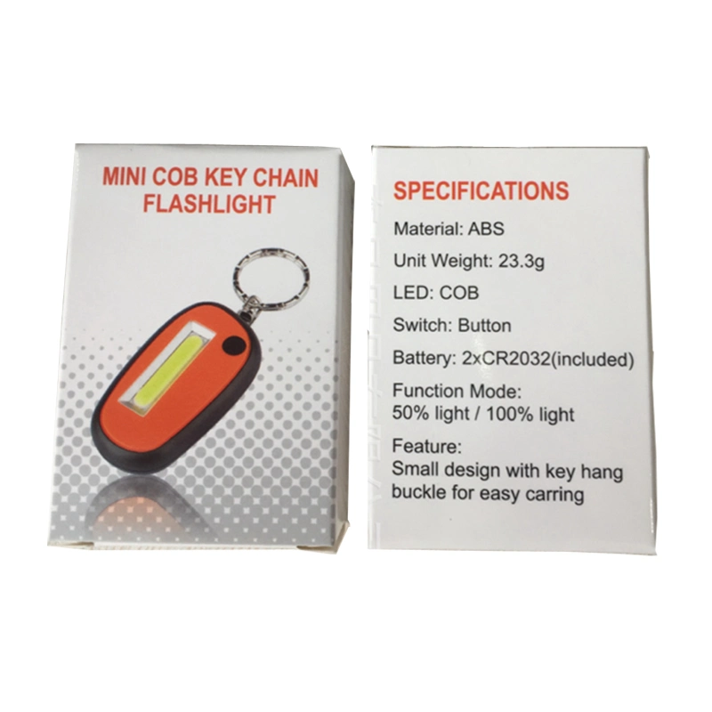 Mini Promotion Gift COB LED Key Chain