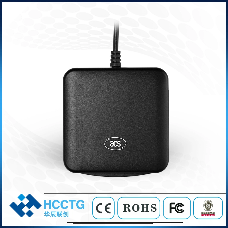 شريحة USB EMV المحمولة من نوع C ISO بنظام Android IC قارئ البطاقات الذكية 7816 (ACR39U-UF)