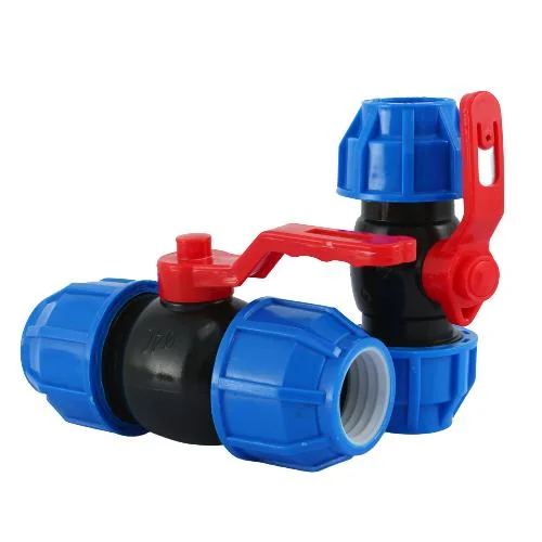 Blue Pipe Switch PP Quick Connect Ball Valve CE