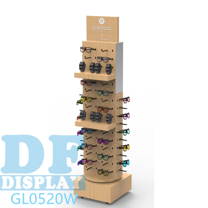 Uhrendisplay Schrank Boden Stehend Handgelenk Uhrenständer Aus Holz Uhrenständer Display MDF Sonnenbrille Display Rack für den Einzelhandel