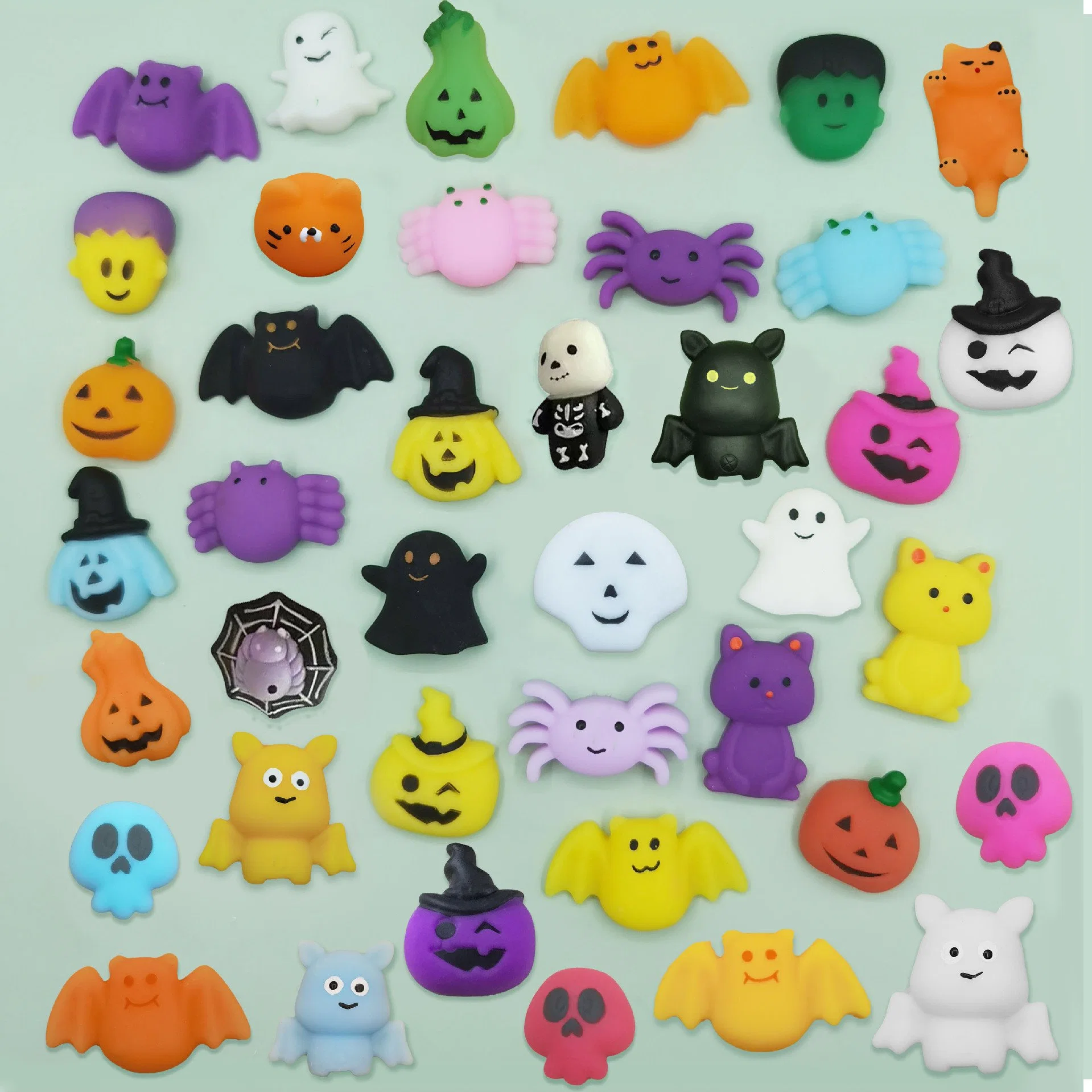 Kawaii Halloween Mochi Squishy Party Favors Mini Stress Relief Toys for Kids