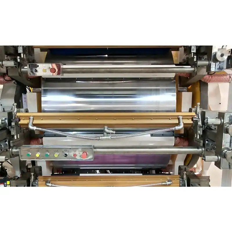 Satélite Central de tambor automático de 6 cores CI não Woven Flexographic Máquina de impressão