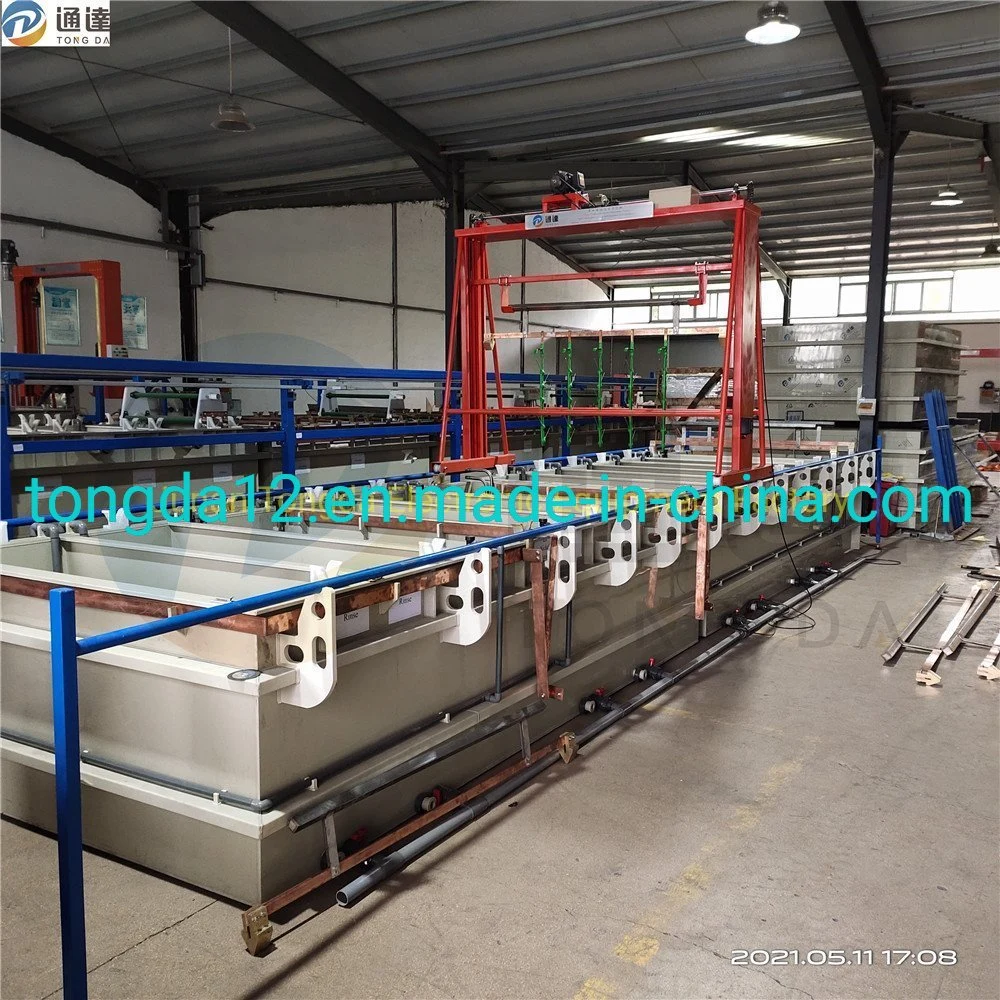 Tongda11 Zinc Plating Machining / Nickel Electroplating / Barrel Type Plating Line