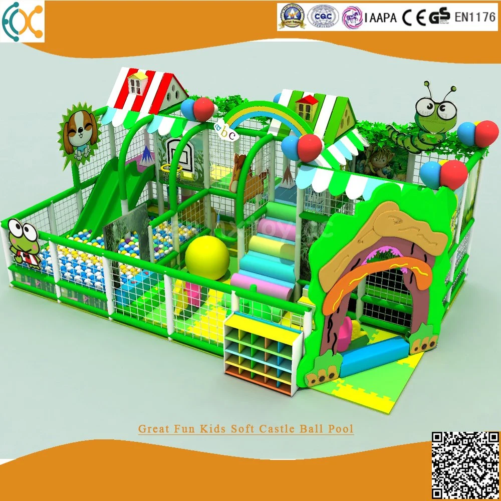 2021 Tema Florestais Norma CE crianças Soft playground coberto Equipamento