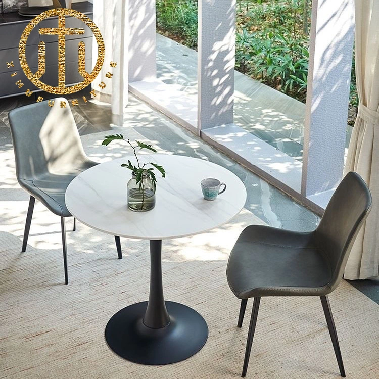 Modern Simple Slate Garden Dining Table and Chairs Set Home Furniture