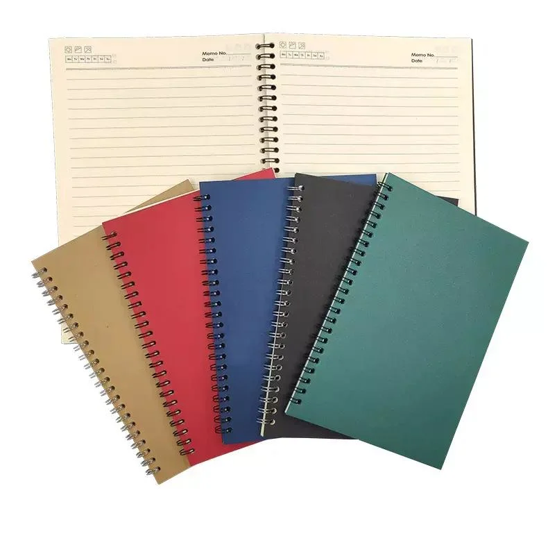 New Style Paper Cover Cheap Bulk Spiral Notebooks Journal for Students