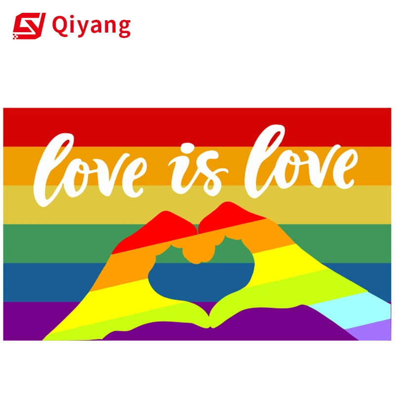 90X150cm Wholesale/Supplier Good Quality Full Color Printed Custom Printing Transgender Pride Rainbow Flags