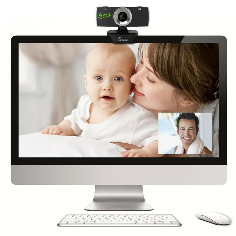 USB 2.0 HD Webcam Camera with Mic Microphone for Computer PC Laptop Tab Conference Webcast