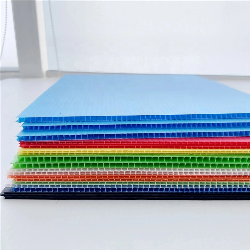 Colorful Hollow PP Corrugated Sheet Plastic PP Polypropylene Board