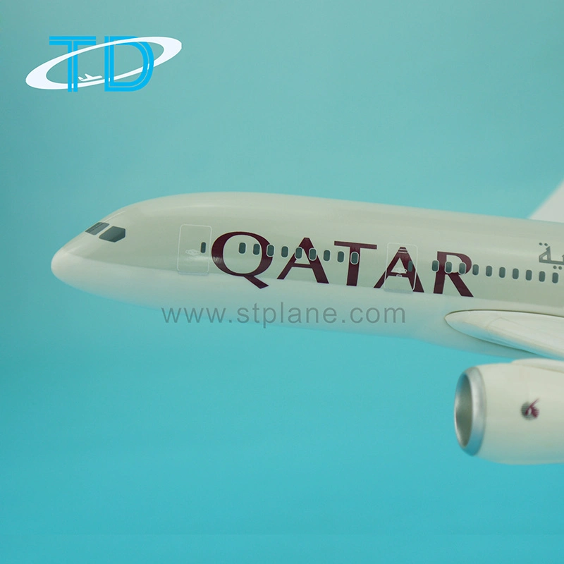 B787-8 Qatar 28cm Airplane Model Perfect Gift for Pilots and Collectors