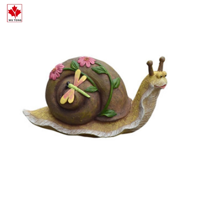 Artisanat fait à la main bon marché en résine escargot Figurine jardin décor