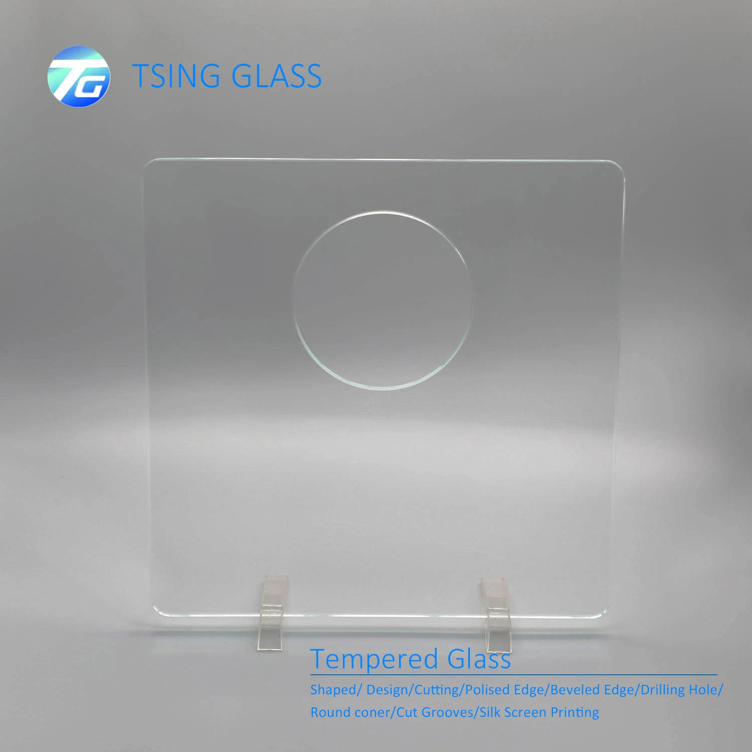 6mm 8mm Clear Polished Edge Tempered Glass for Balcony Railing Fence Pool Fence