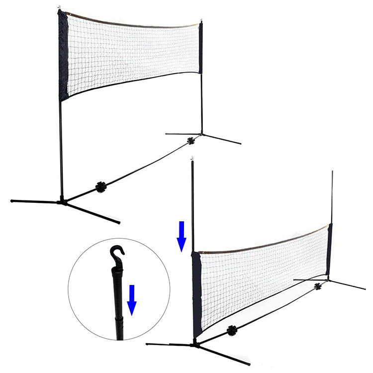 4m de hauteur réglable de pliage Badminton portable définissez net