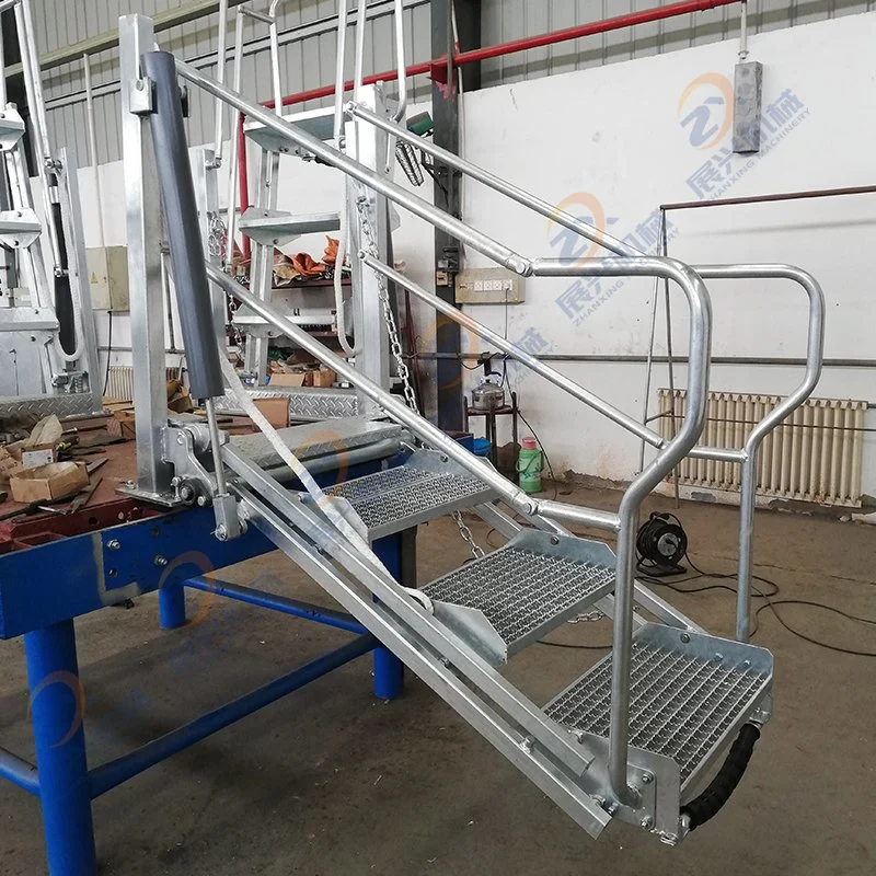 Hot Galvanized 5 Steps Steel Folding Stair for Oil Depot