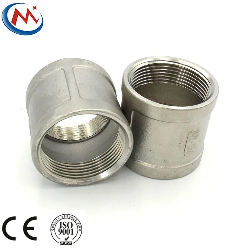 304 316 Stainless Steel Investment Casting Thread Pipe Fitting Socket Banded