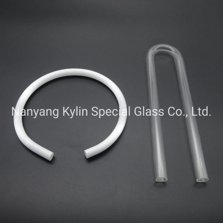 C Shape Helical Spiral Thermocouple Quartz Glass Coil for Heater