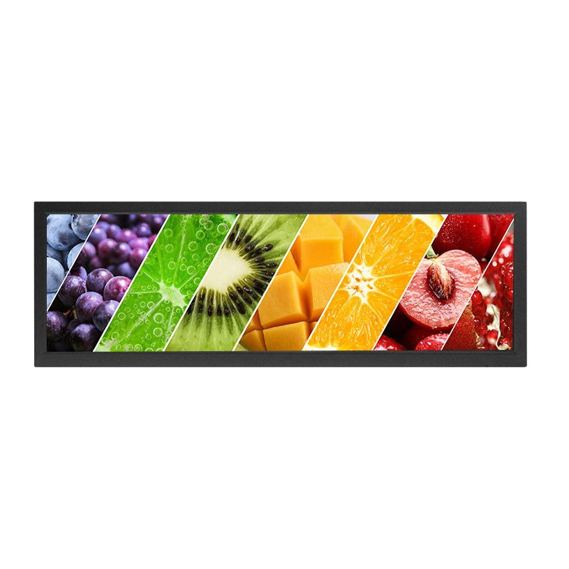 Hot Selling Customized Size IPS 28 Inch TFT Stretched Bar Type Wholesale/Supplier Android Rk3288/Rk3568/Rk3399/Rk3566 Quad-Core 64-Bit Shelf Ultra Wide LCD Display