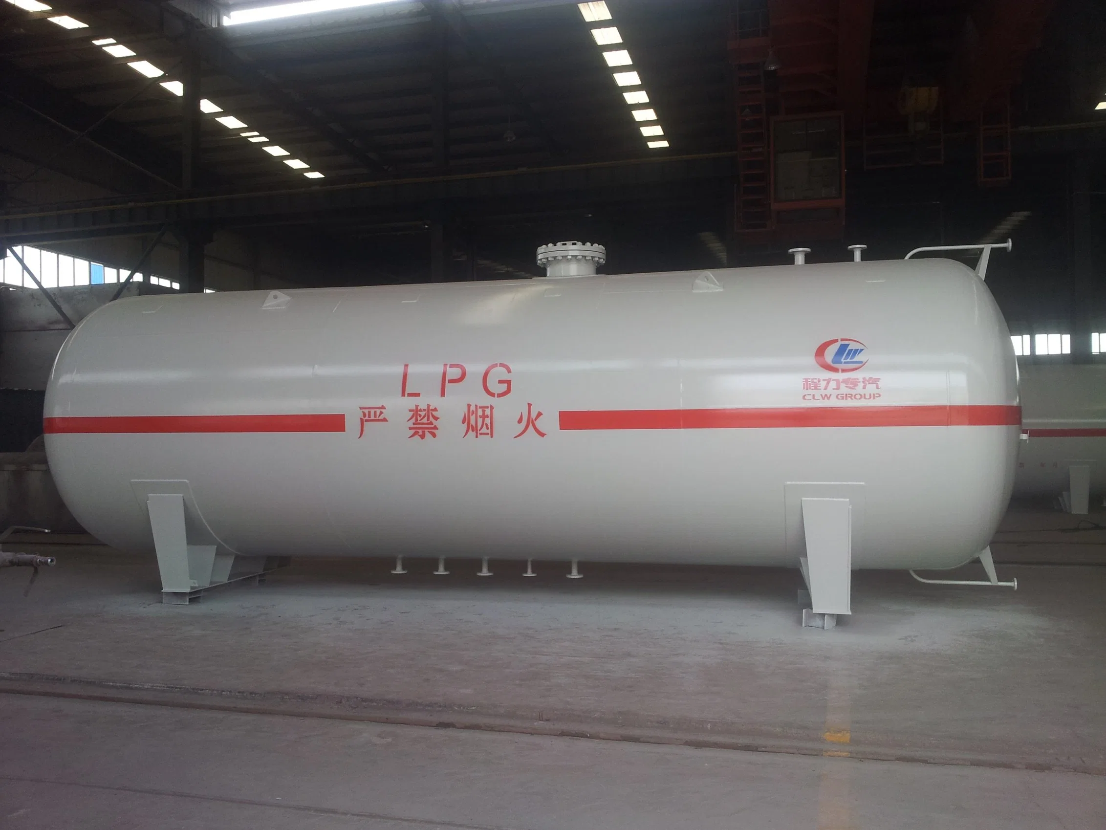 Liquefied Carbon Steel Manten 40ton ASME LPG Gas Tank Plant