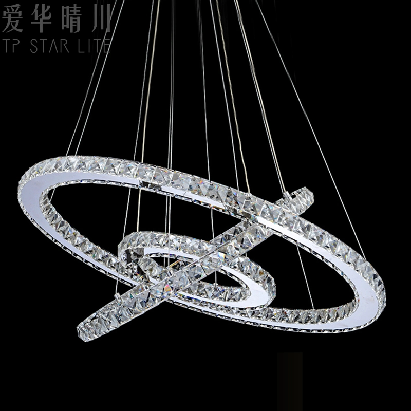 Iluminación LED Tpstar la decoración del hogar cristal moderno y lujoso hotel de la luz de LED grande lámpara moderna lámpara de araña