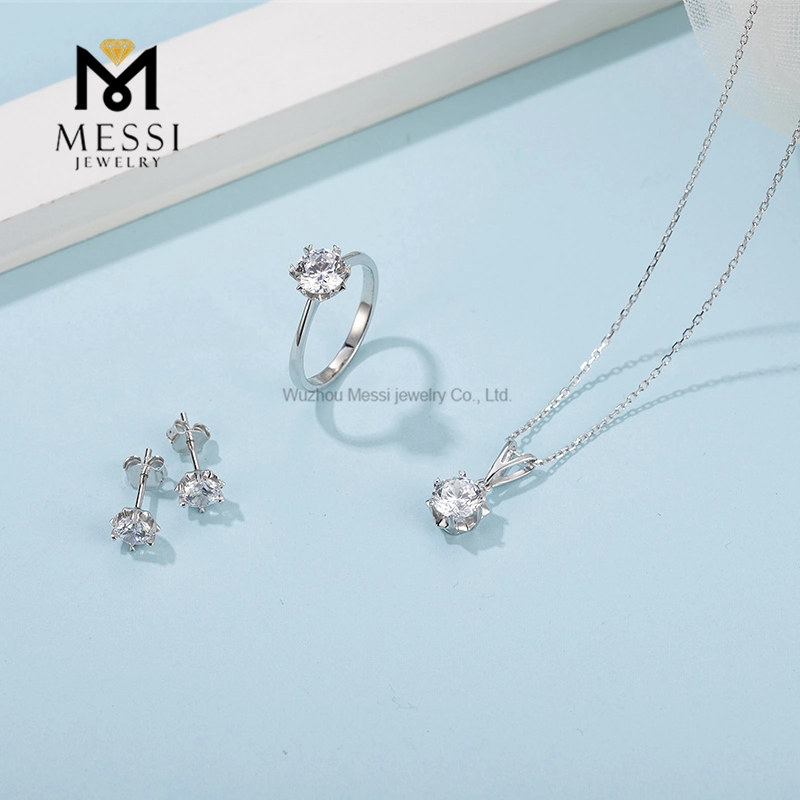 Messi Gems 2022 New Product 925 Ster Silver Moissanite Pendent Necklace