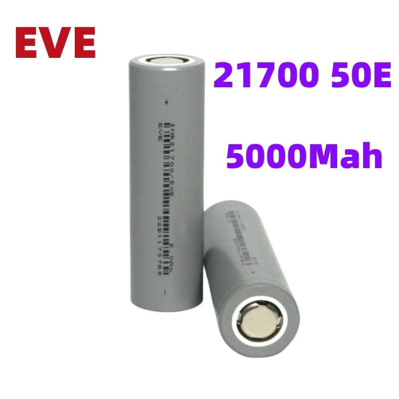 Batteries lithium rechargeables 21700 3,65V 5000mAh Cellules de batterie Li-ion 21700 50e pour vélo électrique.
