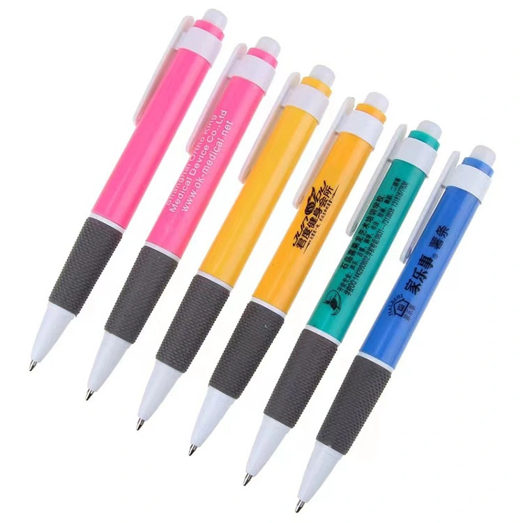 China Manufacturer Custom Promotional Plastic Smoothly Ball Pen Printing Brand Ball Point Pen with Logo