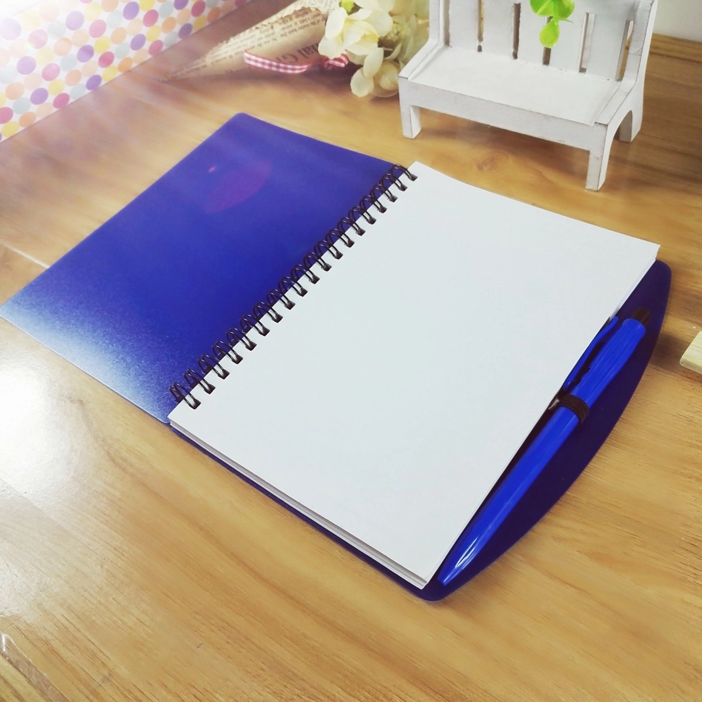 Spiral Unlined Notebook with Pen