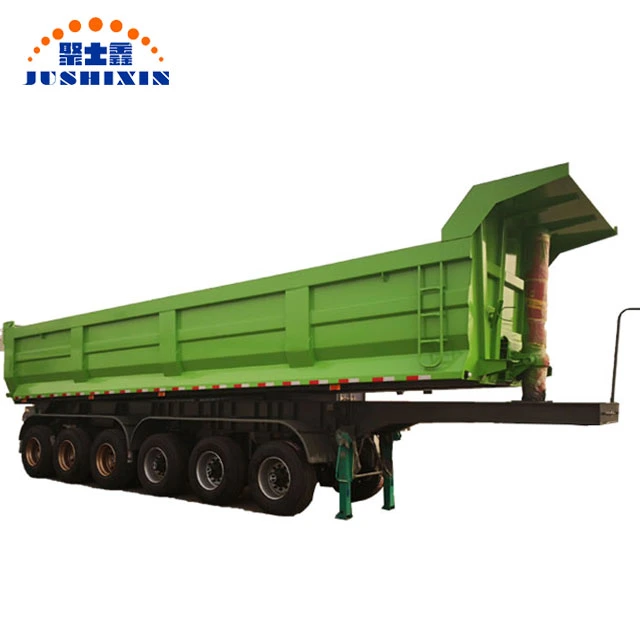 6 Axle Stone/Sand Tipper Trailer Hydraulic Cylinder Dump Truck Semi Trailers with Good Price