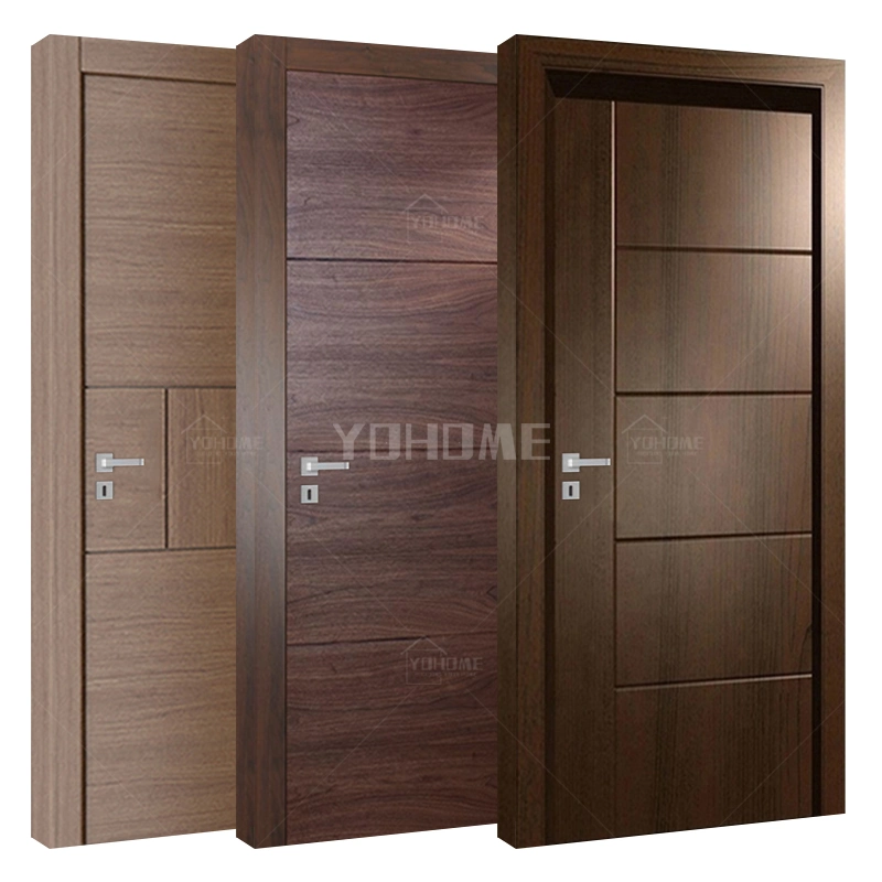 China Top Manufacturer Custom Solid Core Framed Interior Doors Wood Casement Interior Door Internal Doors for Houses Interior Solid Wooden Doors