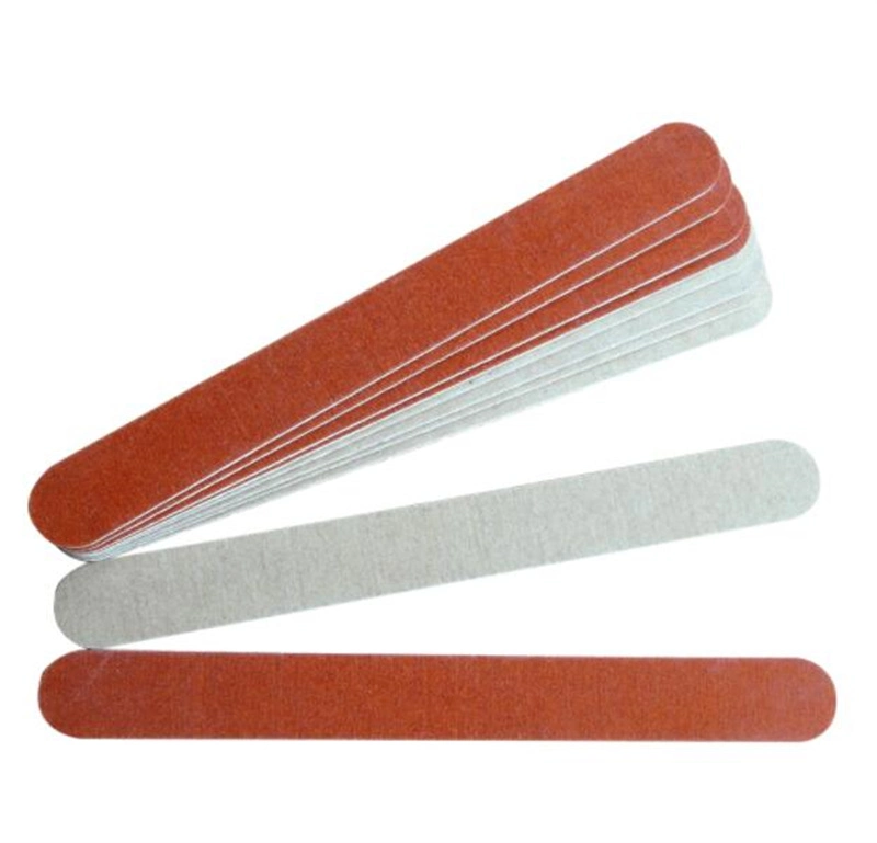 Diseño popular Emery Board pie de cola de butillo de doble cara arena Archivos de clavos de color de papel