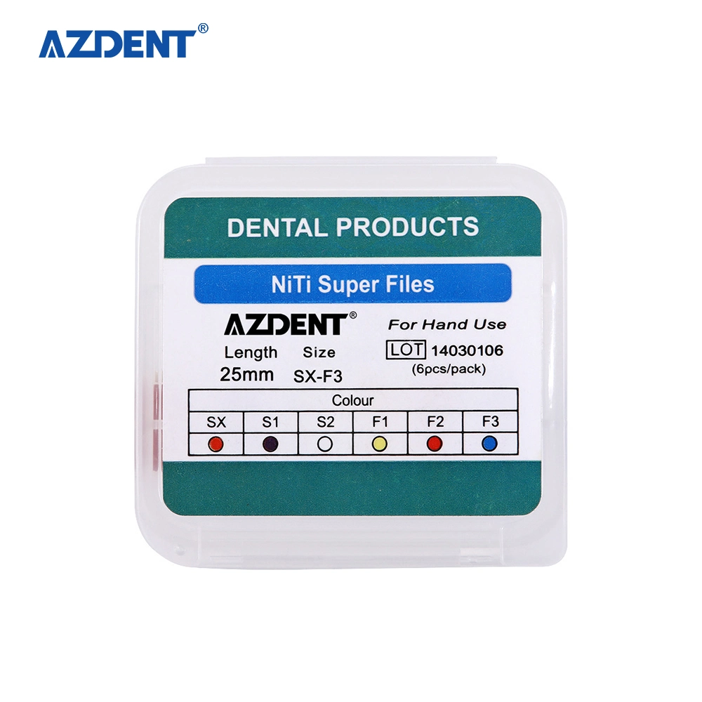 Azdent Dental Endodontic Niti Hand Use Heat Activated Rotary File Sx-F3