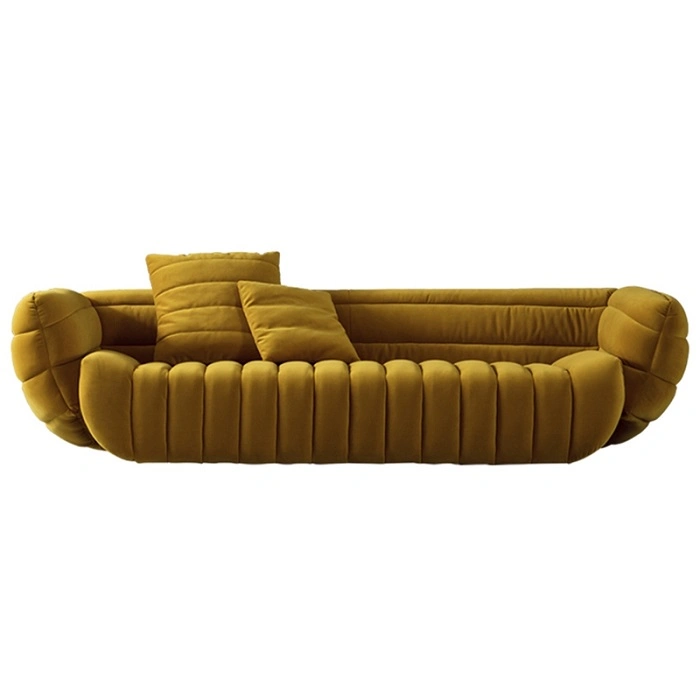 Original Factory Supply Leisure Modern Commercial Beauty Hair Sectional Salon Gold Metal Frame Reception Sofa for Waiting Area