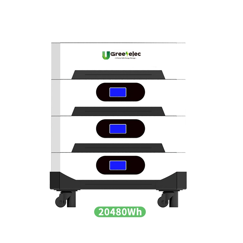 U-Greenelec Power Wall для домашней литий-ионной батареи 51,2 в 400ah Lithium Солнечная батарея глубокого цикла