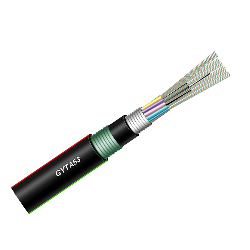 Codificación de colores de cable de fibra óptica, cable de fibra óptica enterrada