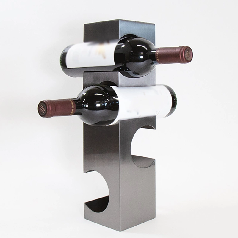 10% off Wholesale/Supplier Modern Black Round Tablet Decorative Iron Steel Storage Wine Display Stand Rack Display Wine Bottle Holder