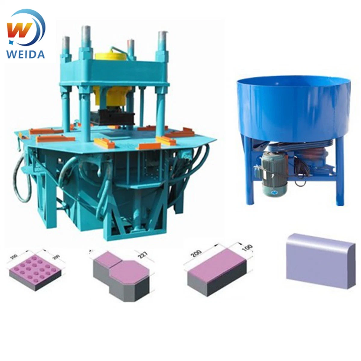 China Stone Press Hydraulic Paving Brick Making Machine Wd-150t Interlocking Paving Block Machine