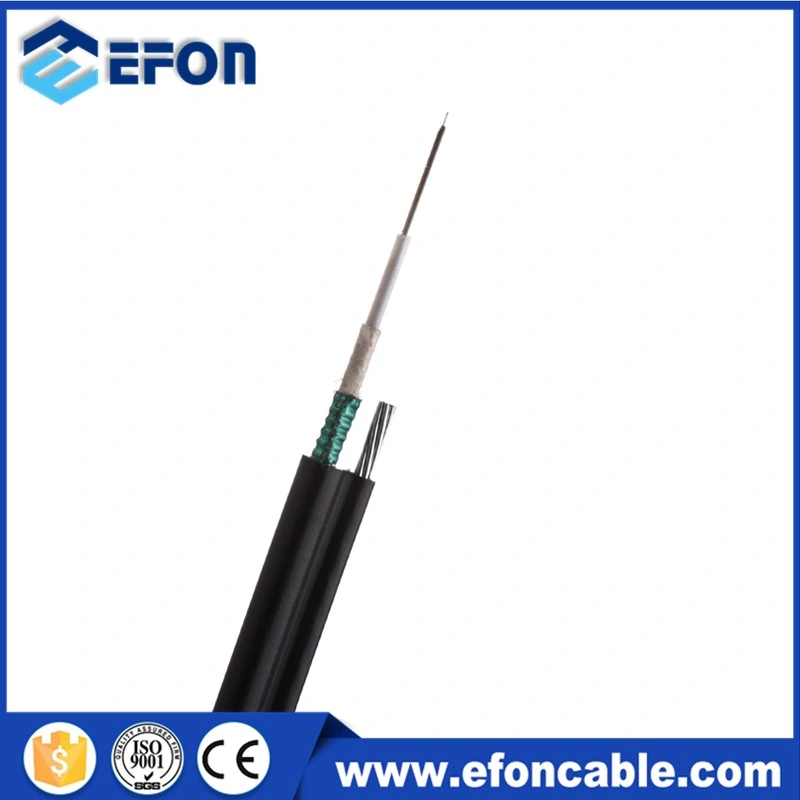 Cinta de acero exterior Aeial Armor 2-24 Core G652D Fig 8 Cable de fibra óptica de Gyxtc8s