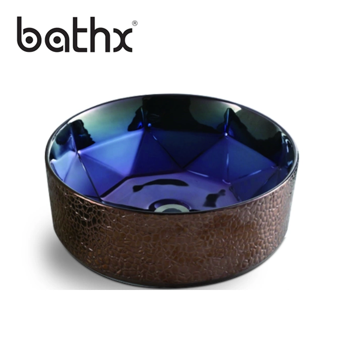 Artistic Hand Made Pottery Sink Basin Modern Design Green Product