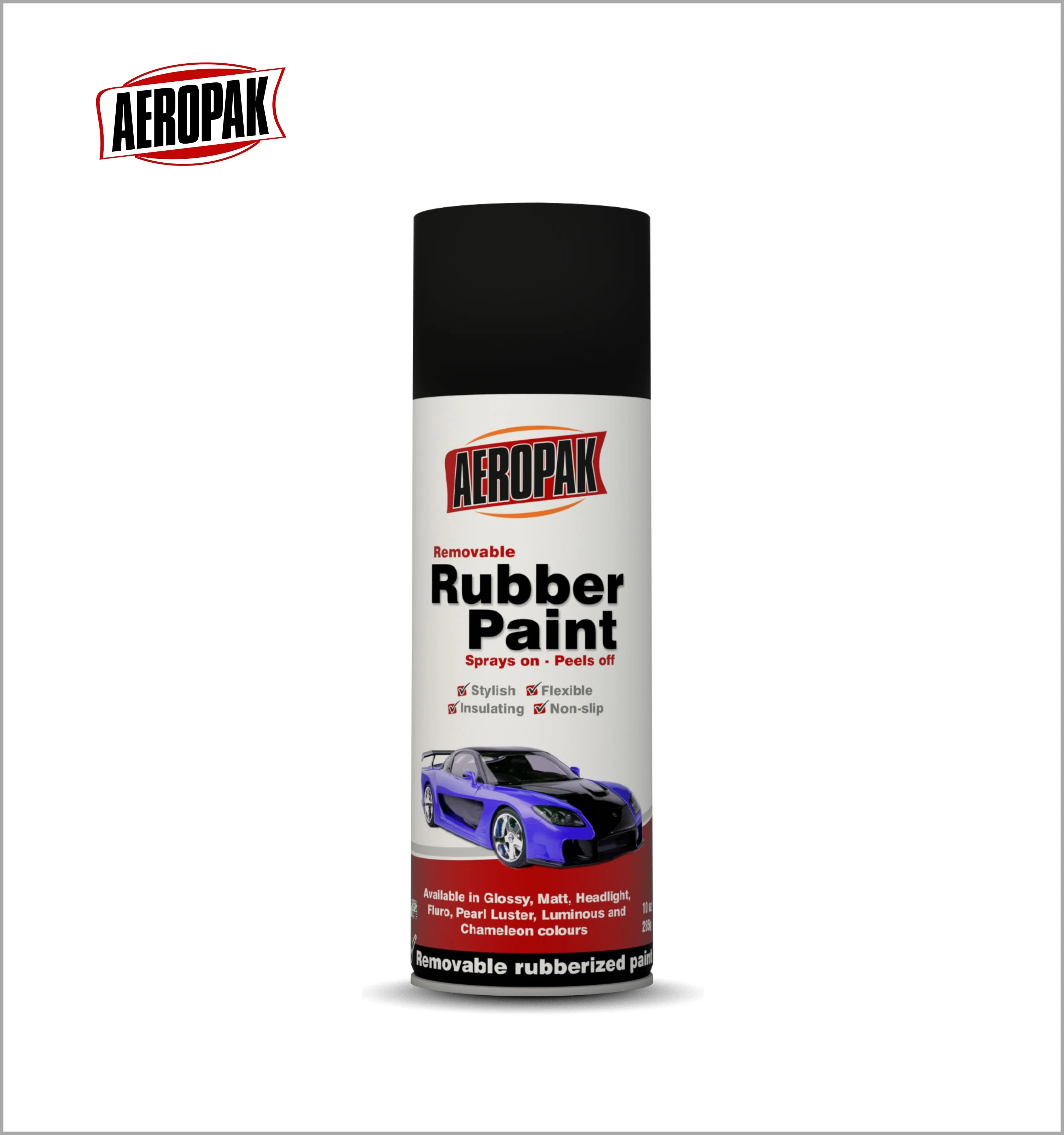 Aeropak 400ml Head Light Rubber Spray Paint for Car Body