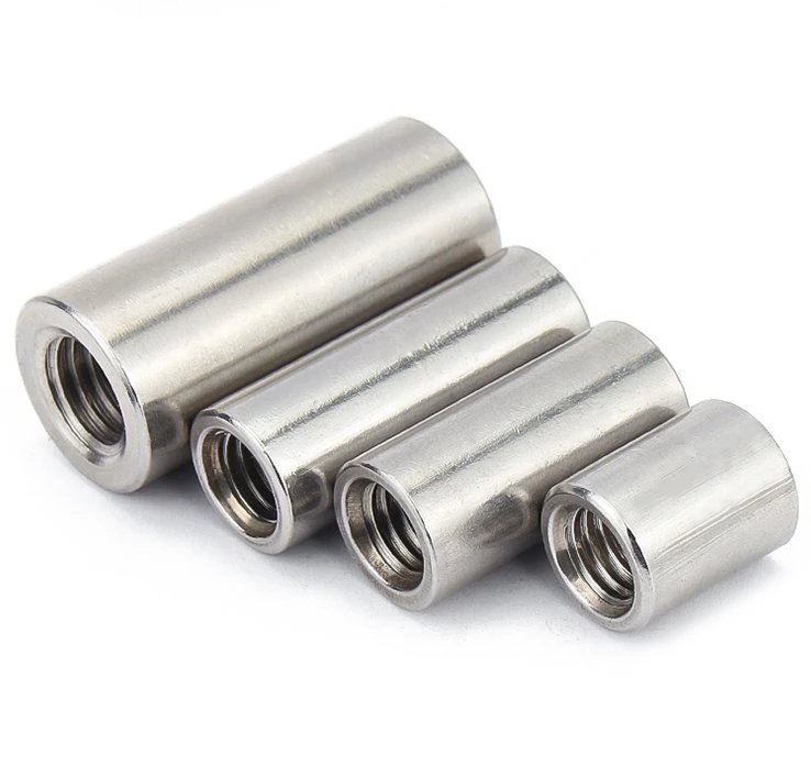 Metric Coarse Round Allthread Coupling Connector Steel