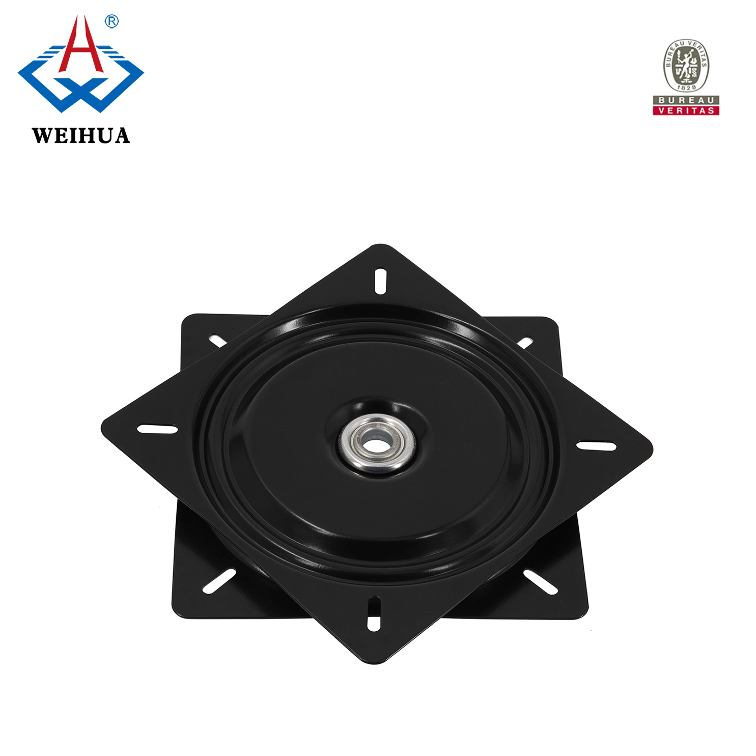 High Quality Manufacturer 300mm Square Non-Return Swivel Plate for Rotation Chair Barstool