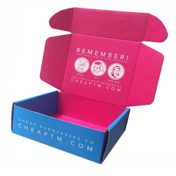 Fancy Pink Luxury Clothing Cardboard Shipping Gift Packaging Boxes