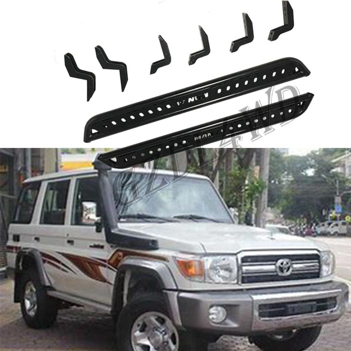 Side Step Bar Running Board Side Pedal for Toyota Land Cruiser 79 Fj79 Double Cab 4 Doors