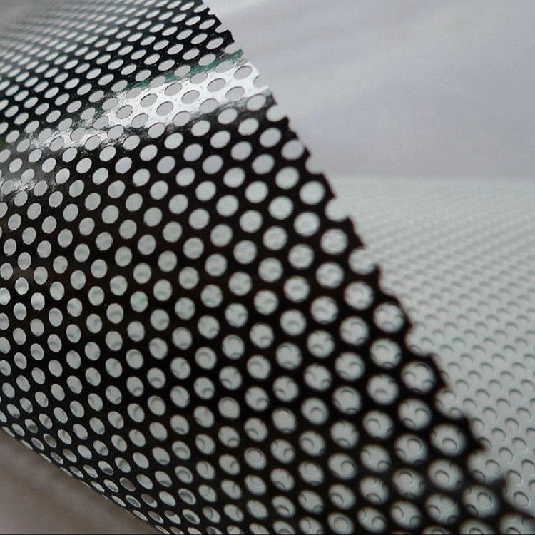 Self Adhesive One Way Vision/ 1 Way Vision/ PVC & Digital Printing Perforated Plastic Materials