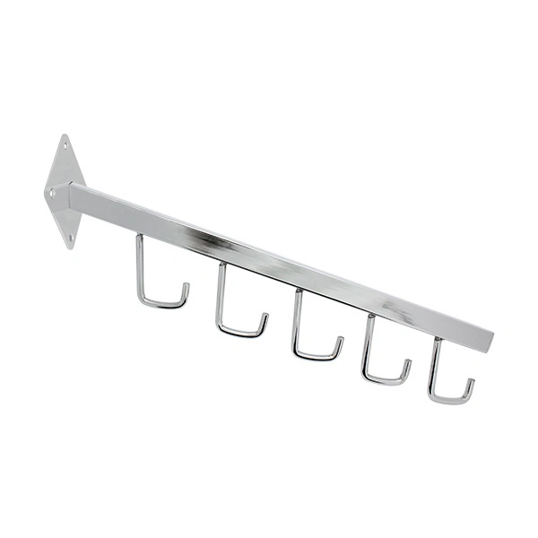 Chrom Metall Retail Hook Display Wand-hängenden Haken für Kleidung